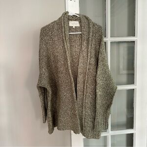 Anthropologie Angel of the North Cardigan Sweater in Green, Size XL